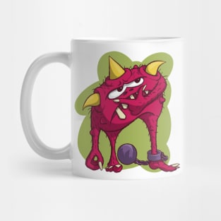 Monster with ball and chain Mug